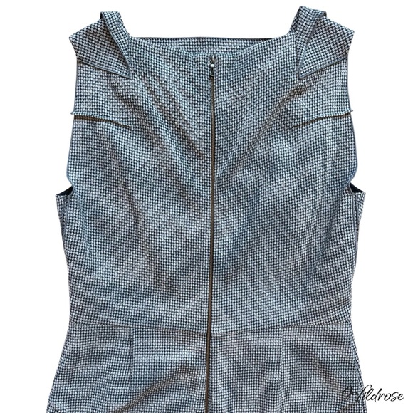 ✨ Roland Mouret Virgin Wool Houndstooth Sheath Dress – Size 8 ✨ - Picture 12 of 17